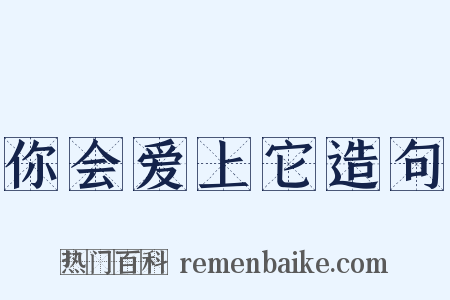 你会爱上它造句是什么意思的图片